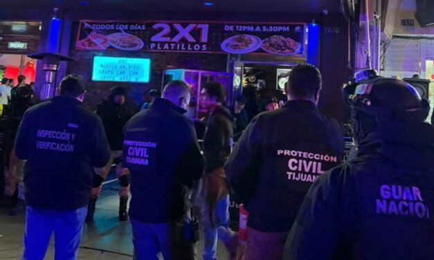 REALIZA AYUNTAMIENTO DE TIJUANA, JUNTO A EJÉRCITO Y GUARDIA NACIONAL, OPERATIVO EN BARES Y CENTROS NOCTURNOS