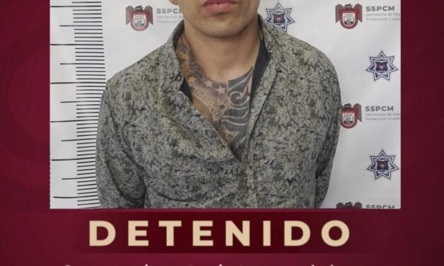 CAPTURA POLICÍA MUNICIPAL DE TIJUANA A PRÓFUGO DE LA JUSTICIA EN ESTADOS UNIDOS