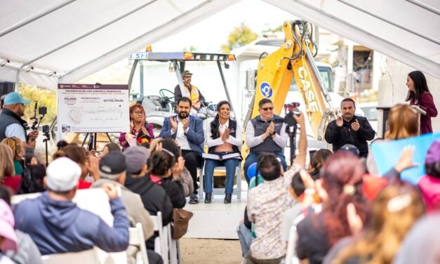 ALCALDESA DE TIJUANA ARRANCA CONSTRUCCIÓN DE OBRA DE CONCRETO HIDRÁULICO EN CAÑÓN DEL ALACRÁN