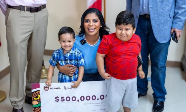 ENTREGA ALCALDESA DE TIJUANA MEDIO MILLÓN DE PESOS A HOSPITAL INFANTIL DE LAS CALIFORNIAS