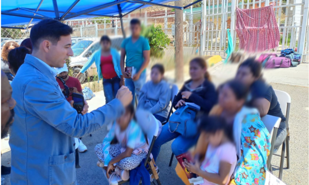 MÓDULO INSTALADO POR AYUNTAMIENTO DE TIJUANA EN GARITA, EVITA CAMPAMENTOS