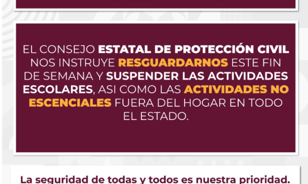 INSTRUYE CONSEJO DE PROTECCIÓN CIVIL RESGUARDO TOTAL ANTE LLEGADA DE HURACÁN HILARY