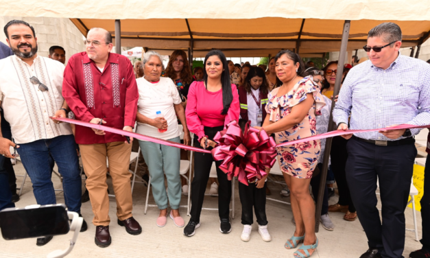 CON UNA INVERSIÓN DE MÁS DE 2 MDP GOBIERNO DE MONTSERRAT CABALLERO CONSTRUYE CALLE TEXCOCO EN DELEGACIÓN SÁNCHEZ TABOADA