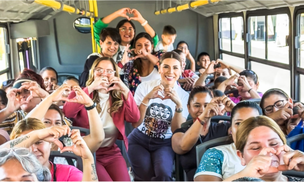 ANUNCIA MARINA DEL PILAR CRECIMIENTO DEL TRANSPORTE VIOLETA 🚎💜