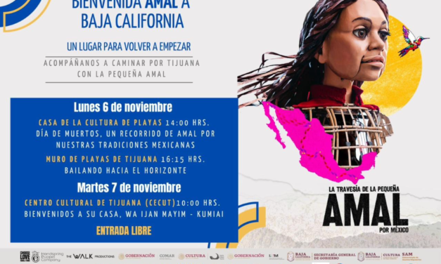 AMAL VISITARÁ LA CASA DE CULTURA DE PLAYAS DE TIJUANA COMO PRIMER PUNTO EN SU PEREGRINAJE POR MÉXICO