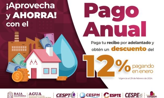 PAGA AHORA, PAGA MENOS EN TU RECIBO DE AGUA 💧💰