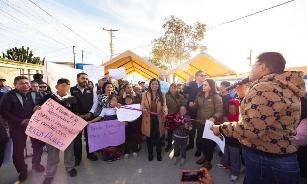 INAUGURA ALCALDESA MONTSERRAT CABALLERO PAVIMENTACIÓN EN COLONIA LAS CUMBRES