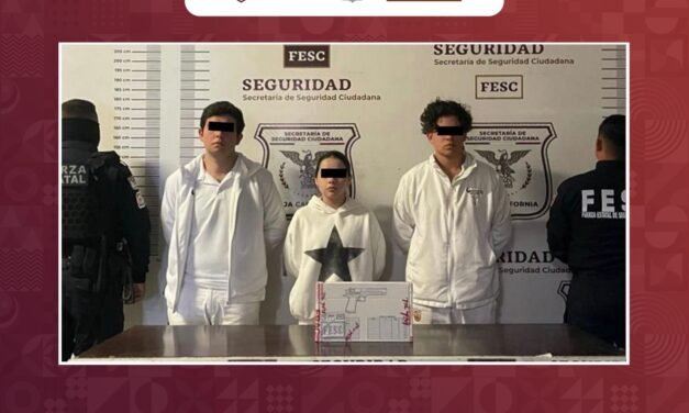 TRAS PERSECUCIÓN, FESC DETIENE A JÓVENES EN POSESIÓN DE ARMA DE FUEGO