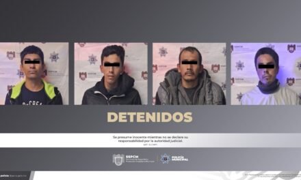 POLICÍA MUNICIPAL DECOMISA ARMAS, DROGAS Y CAPTURA A CUATRO SUJETOS