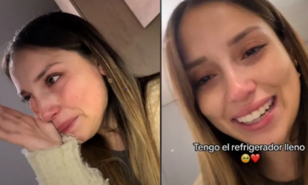 JOVEN ES CRITICADA POR LLORAR AL VER SU REFRIGERADOR LLENO: «SE LE ECHARÁ A PERDER»