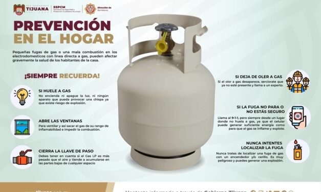 DIRECCIÓN DE BOMBEROS TIJUANA ADVIERTE INCREMENTO DE FUGAS DE GAS EN TEMPORADA DE CALOR
