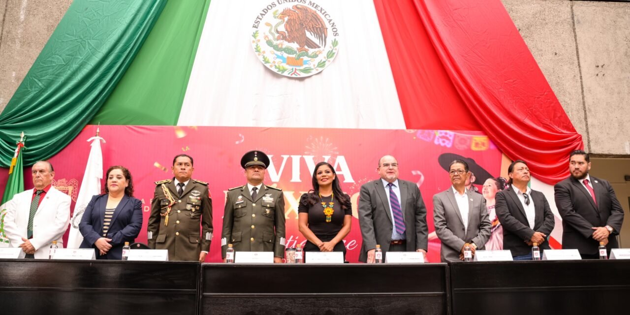 ALCALDESA MONTSERRAT CABALLERO ENCABEZA CEREMONIA CONMEMORATIVA POR EL 214 ANIVERSARIO DE LA INDEPENDENCIA DE MÉXICO