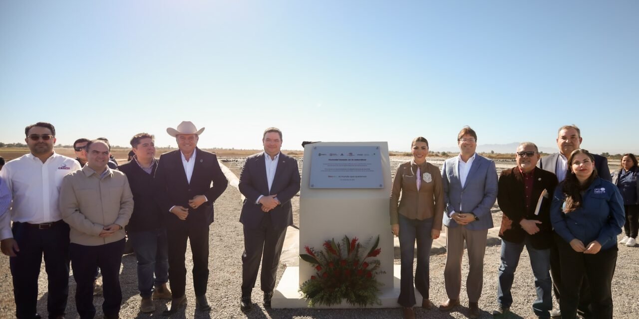 INAUGURA GOBERNADORA MARINA DEL PILAR HUMEDAL ARTIFICIAL QUE BENEFICIARÁ A MÁS DE 28 MIL PERSONAS EN EL VALLE DE MEXICALI