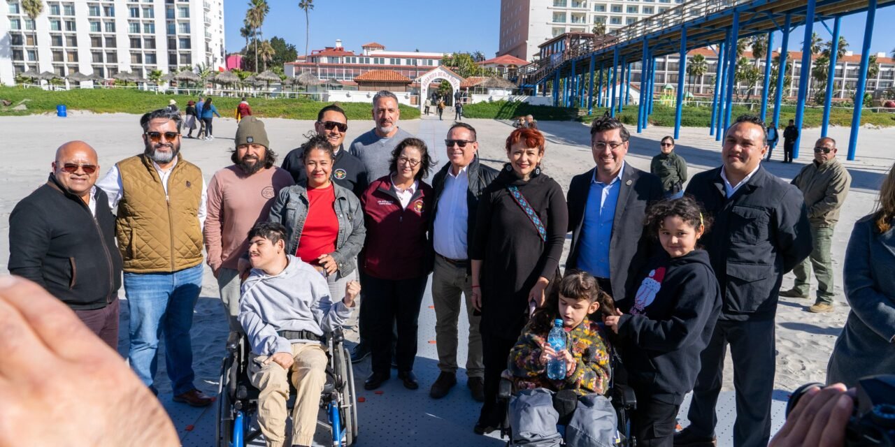 PLAYAS DE ROSARITO SE TRANSFORMA CON EQUIPAMIENTO INCLUSIVO PARA PERSONAS CON DISCAPACIDAD