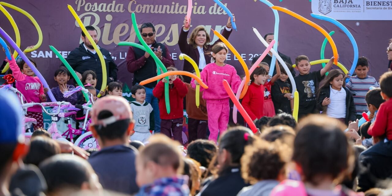 GOBERNADORA MARINA DEL PILAR LLEVA ALEGRÍA NAVIDEÑA A SAN FELIPE CON POSADA COMUNITARIA