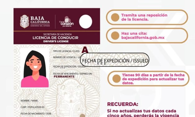 SAT BC INVITA A LA CIUDADANÍA A REPONER LA LICENCIA DE MANEJO PERMANENTE
