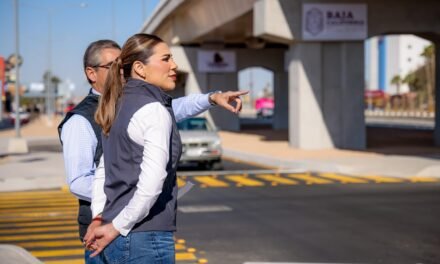 INAUGURA GOBERNADORA MARINA DEL PILAR DISTRIBUIDOR VIAL LÁZARO CÁRDENAS-CARRANZA PARA OPTIMIZAR LA MOVILIDAD DE MEXICALI