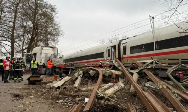 COLISIÓN ENTRE TREN Y CAMIÓN EN ALEMANIA DEJA VARIOS HERIDOS 