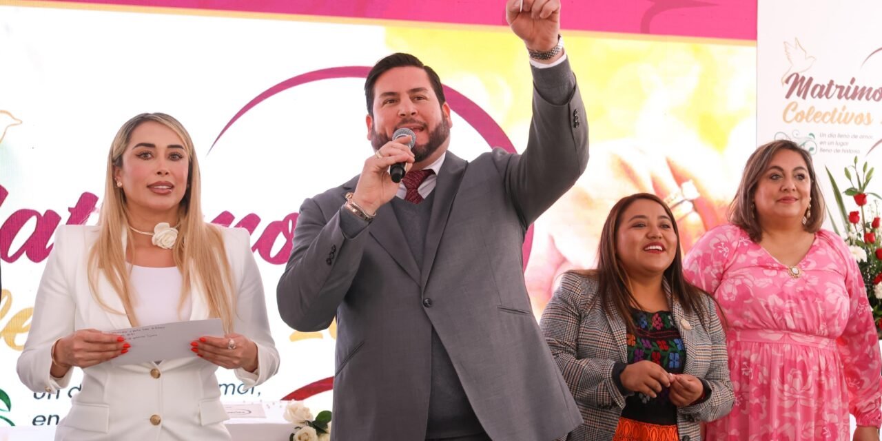 CELEBRA ISMAEL BURGUEÑO UNIÓN CIVIL DE MIL 920 PAREJAS EN MATRIMONIOS COLECTIVOS 2025