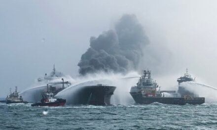 FUGA DE COMBUSTIBLE EN EL MAR DEL NORTE TRAS CHOQUE DE EMBARCACIONES