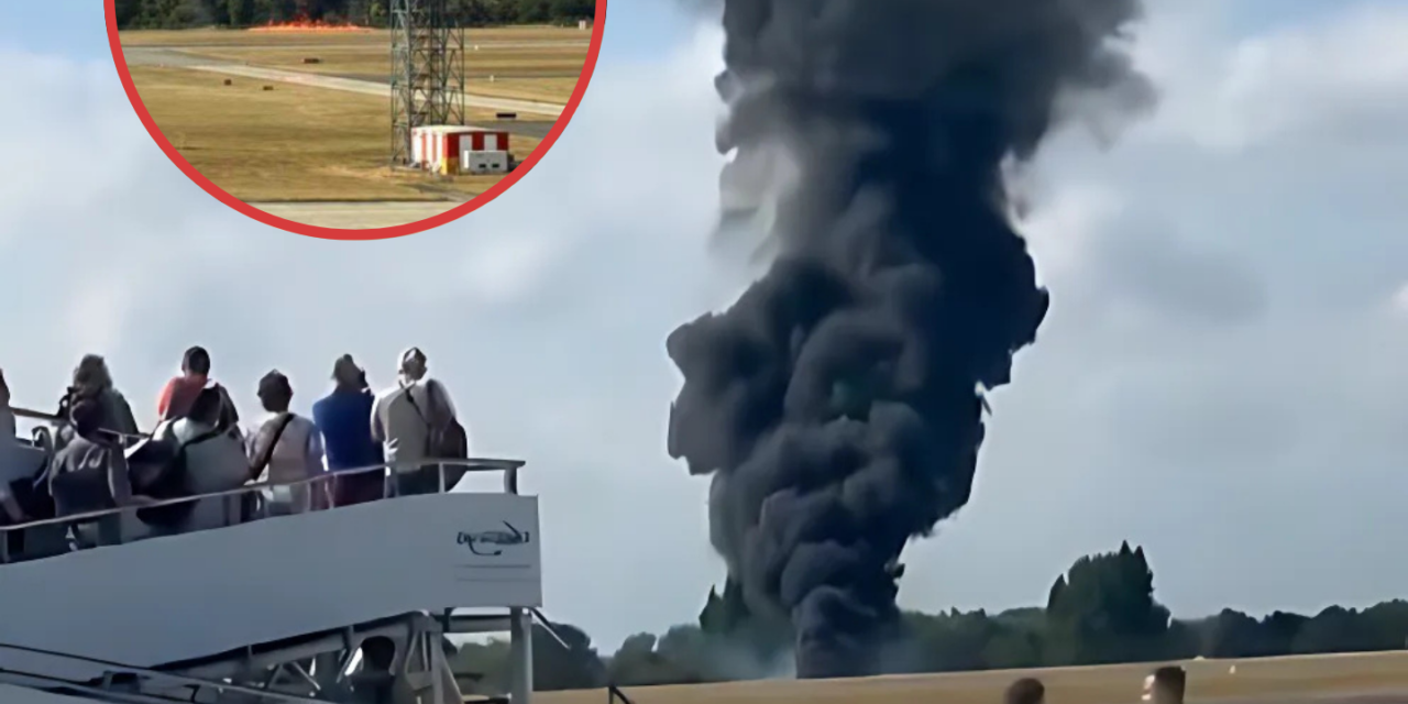 AVIÓN EXPLOTA TRAS ESTRELLARSE EN AEROPUERTO DE LONDRES; DESATA EVACUACIONES